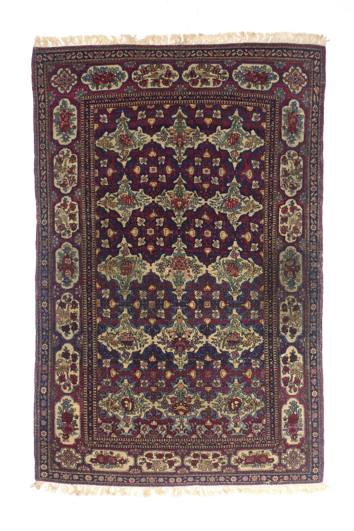 Antique Persian Tehran Rug 4'7" x 7’1"