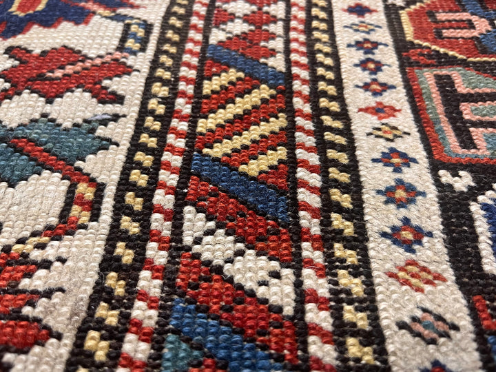 Antique Caucasian Shirvan Rug 3’6" x 4’10"