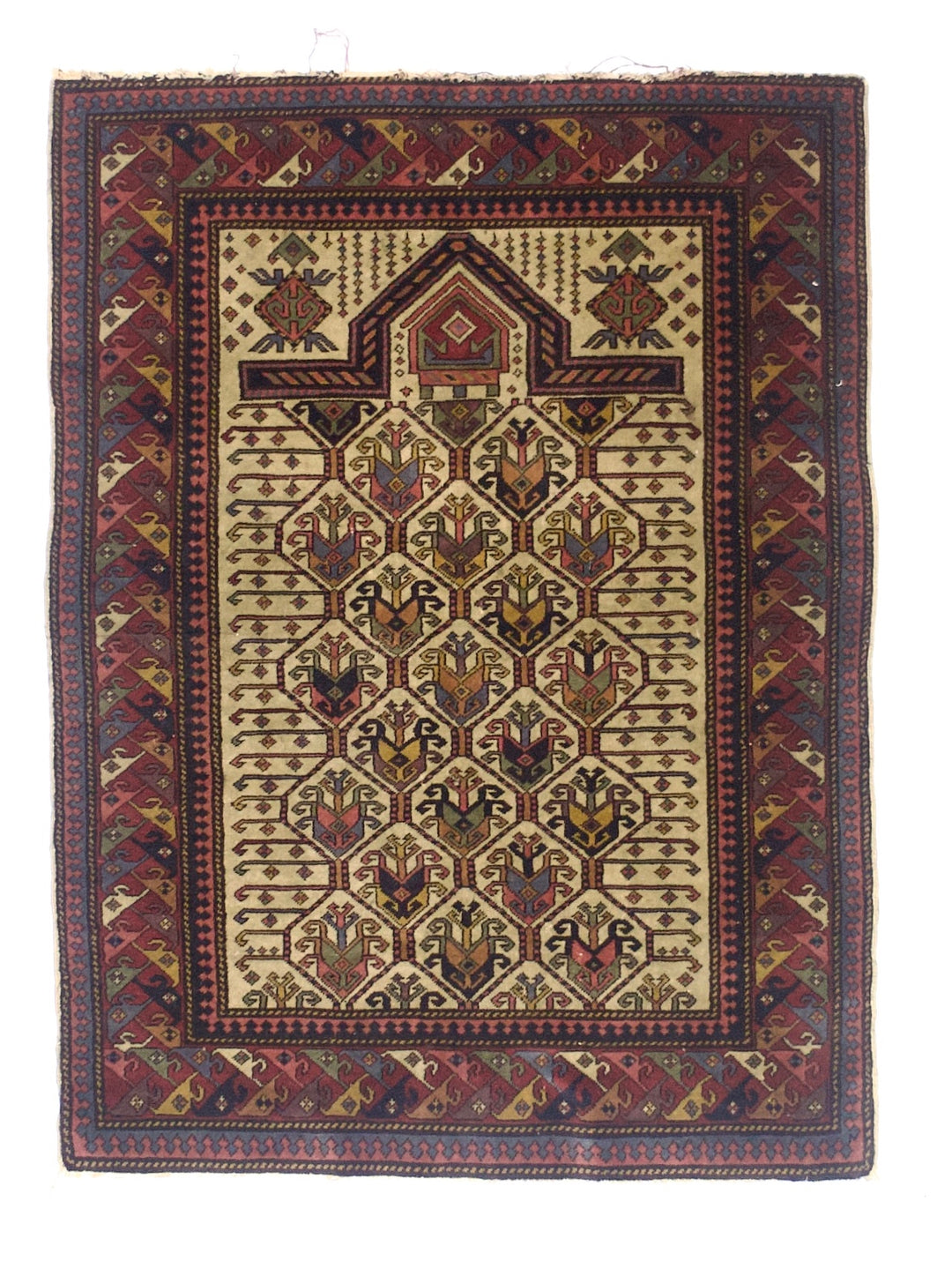 Antique Caucasian Daghastan Rug 3'3" x 4’4"