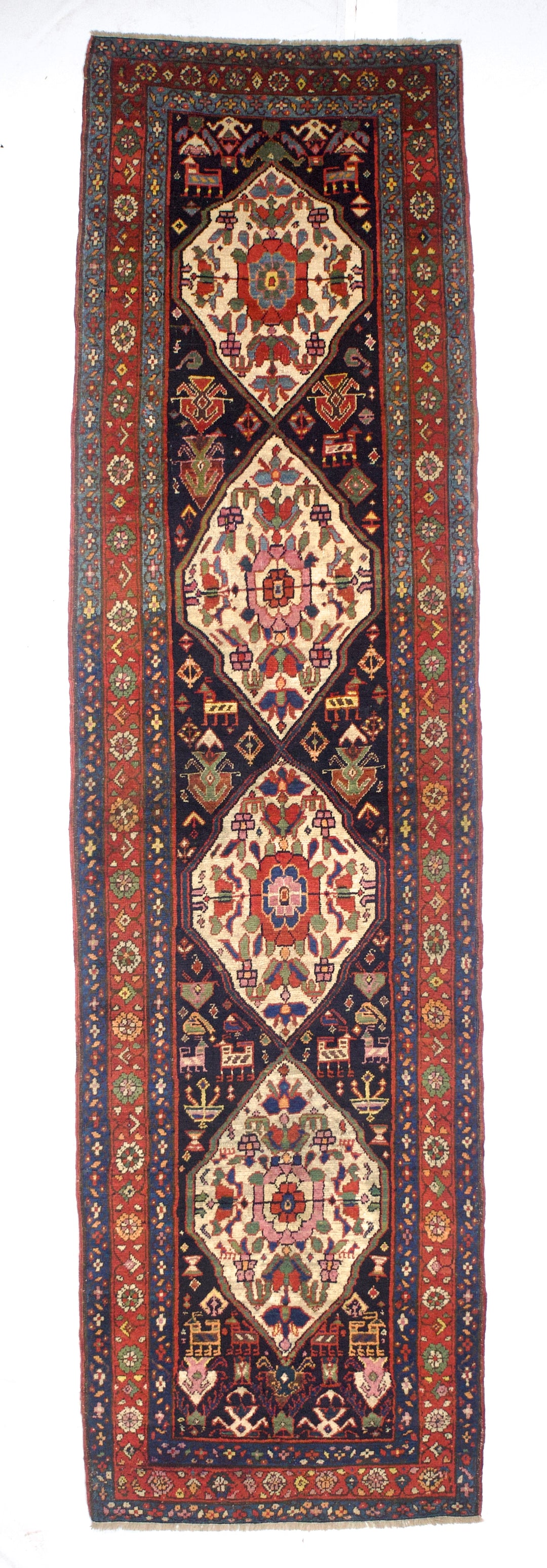 Antique Persian Bakhshayesh Long Rug 3'2" x 12’0"