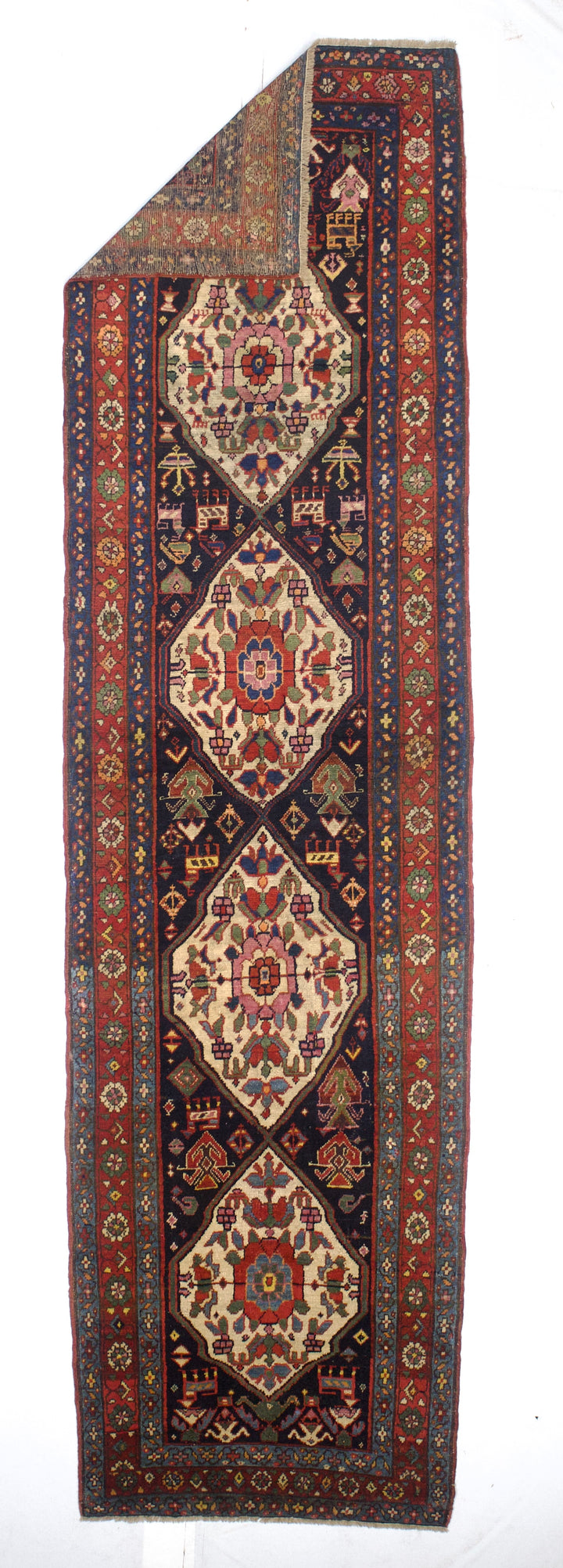 Antique Persian Bakhshayesh Long Rug 3'2" x 12’0"