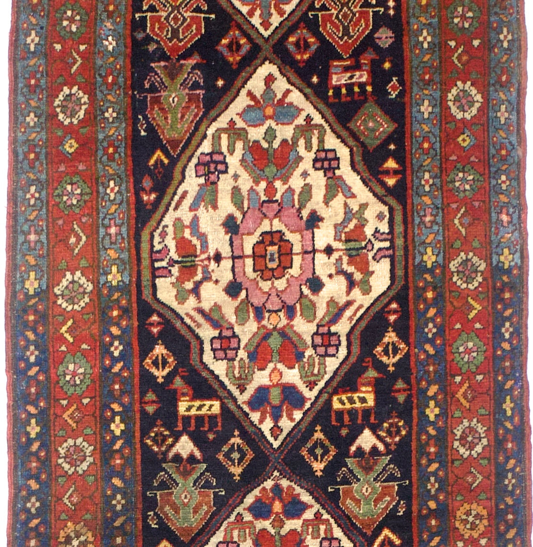 Antique Persian Bakhshayesh Long Rug 3'2" x 12’0"