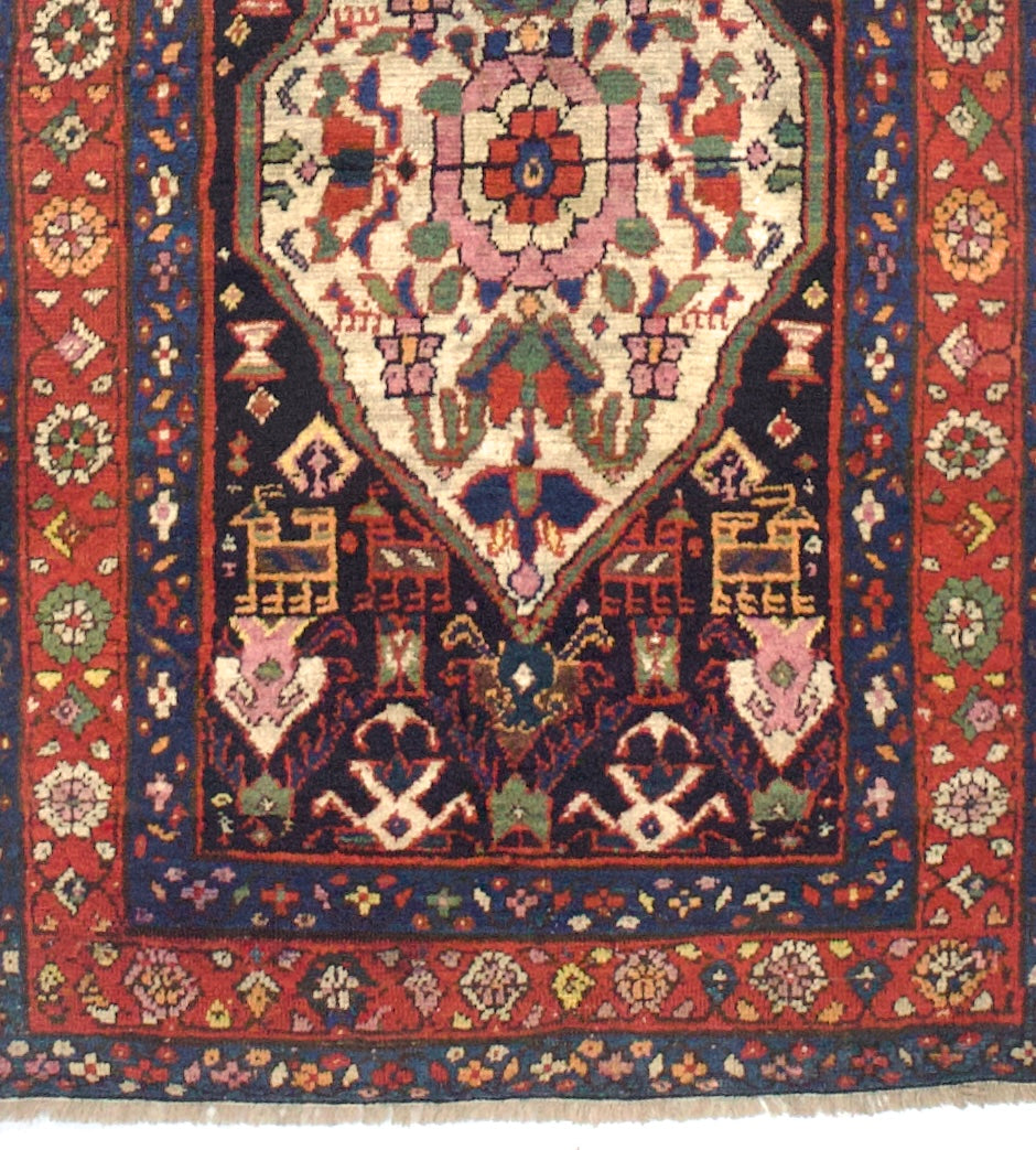 Antique Persian Bakhshayesh Long Rug 3'2" x 12’0"