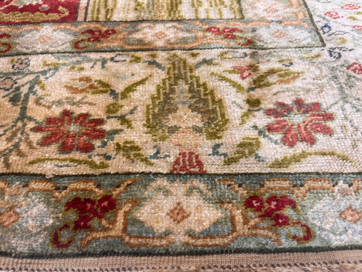 Antique Turkish Silk Rug 4'4" x 6’6"