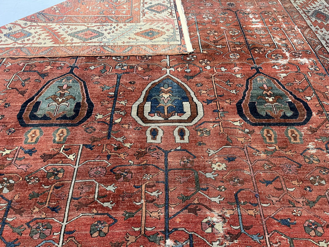 Antique Persian Bakhshayesh Rug 9'8" x 12’2”