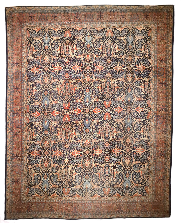 Antique Persian Tabriz Rug 10'10" x 14’0"