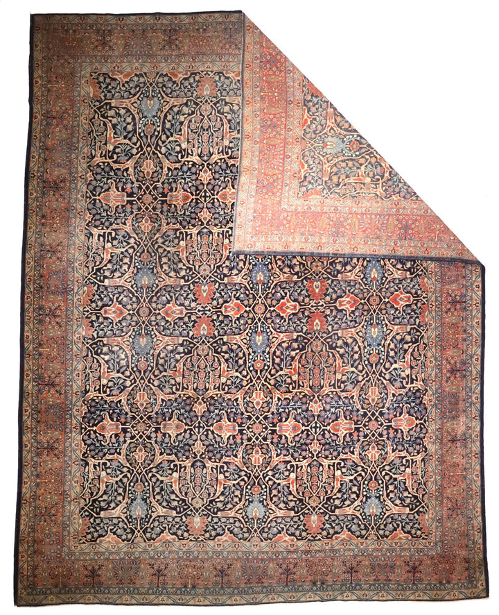 Antique Persian Tabriz Rug 10'10" x 14’0"