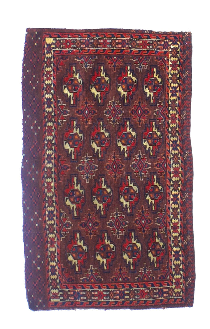 Antique Chuval Turkman Rug 2'3" x 3’8”