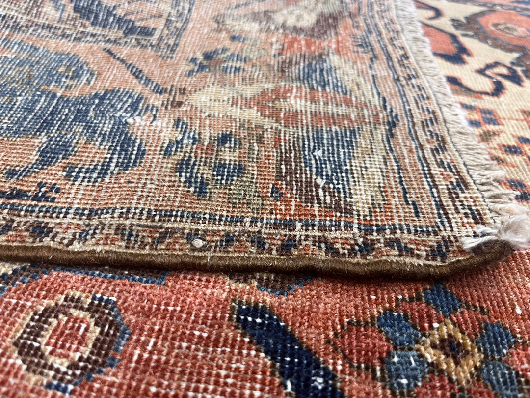 Antique Persian Afshar Rug 3'4" x 4’0"