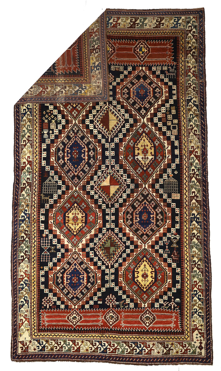 Antique Caucasian Shirvan Rug 5'10" x 10’8”