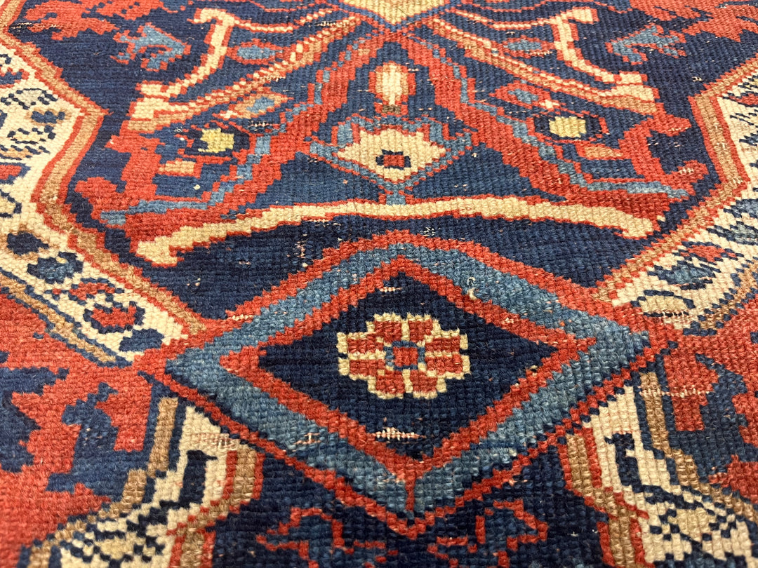 Antique Persian Afshar Rug 4’0" x 5’1"