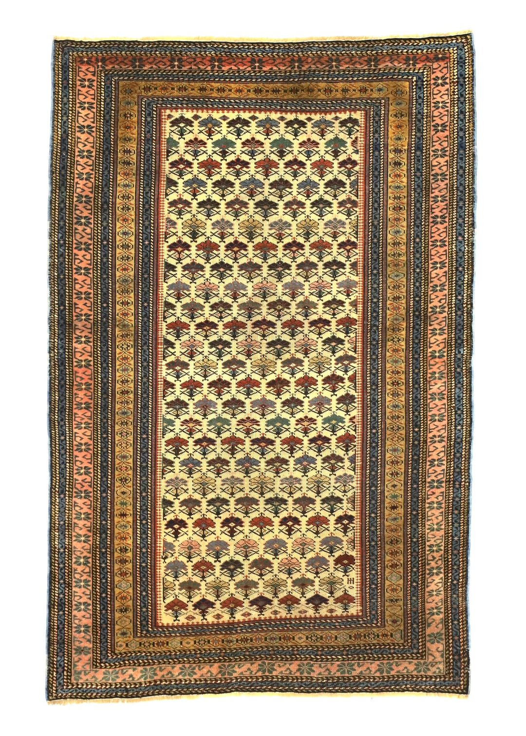 Antique Caucasian Kuba Rug 3'6" x 5’4”