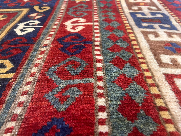 Antique Caucasian Kazak Rug 5'1" x 7’4”