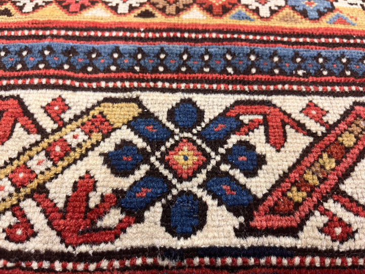 Antique Caucasian Kuba Rug 3'11" x 5’8”