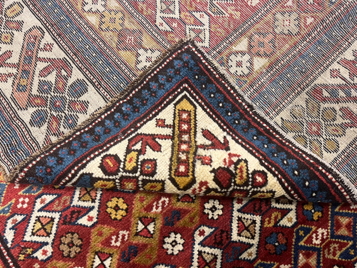 Antique Caucasian Kuba Rug 3'11" x 5’8”