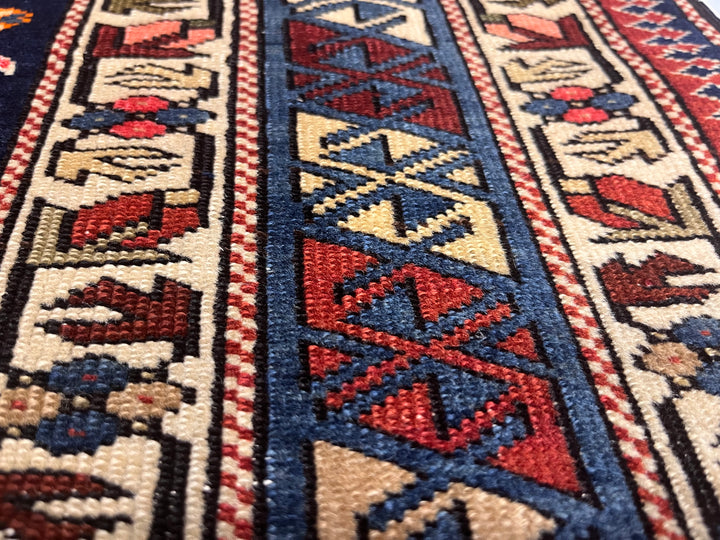 Antique Caucasian Kuba Shirvan Rug 4'0" x 6’2"