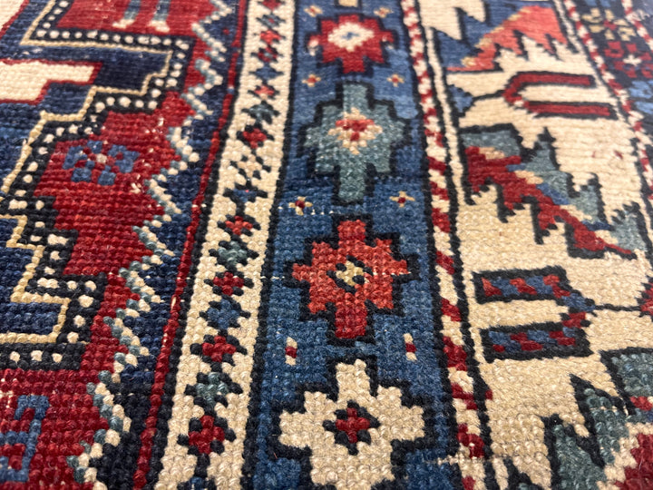 Antique Caucasian Lezgi Rug 3’1" x 5’7"