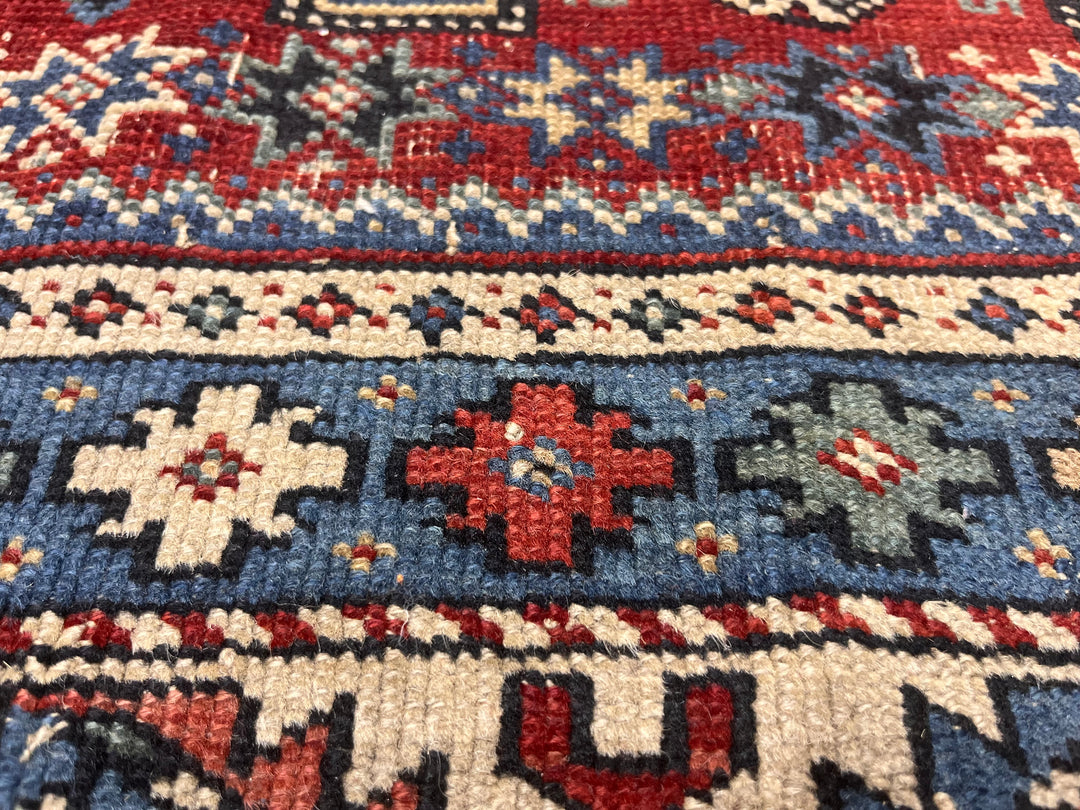 Antique Caucasian Lezgi Rug 3’1" x 5’7"