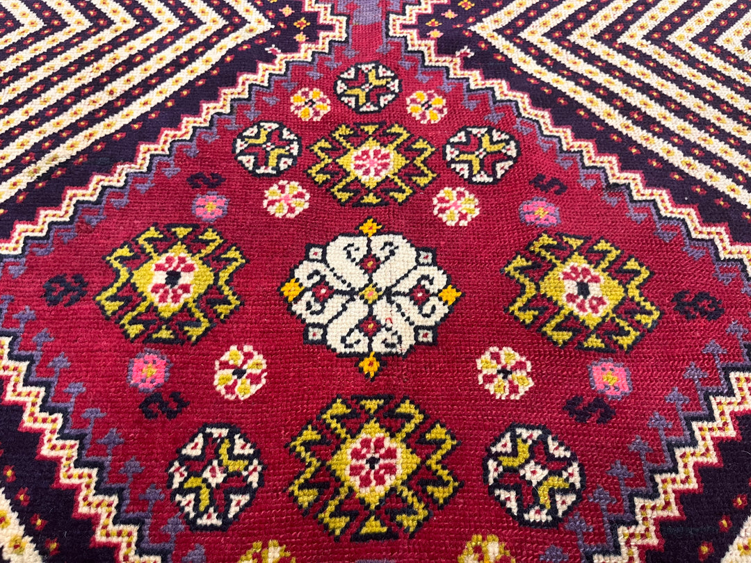 Antique SW Persian Tribal Rug 3'11" x 7’2”