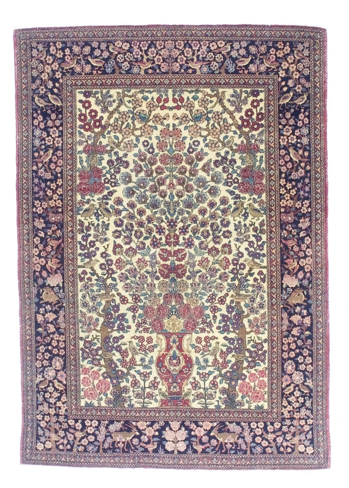 Antique Persian Tehran Rug 4'7" x 6’6"