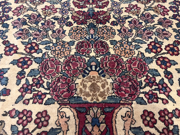 Antique Persian Tehran Rug 4'7" x 6’6"