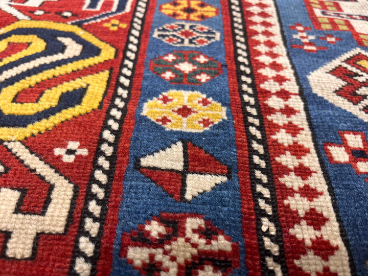 Antique Caucasian Shirvan Rug 3'9" x 8’11”