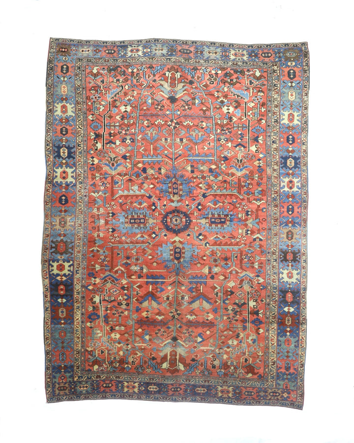 Antique Persian Heriz Rug 9'4" x 12’6"