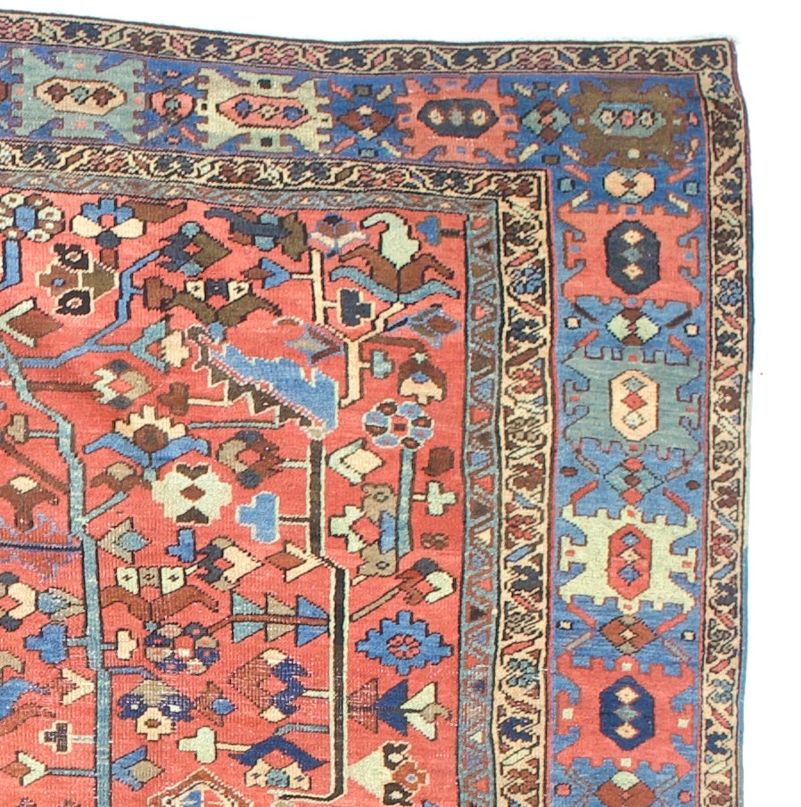 Antique Persian Heriz Rug 9'4" x 12’6"