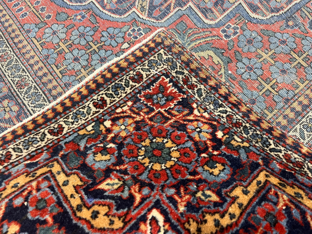 Antique Persian Kashan Rug 4'4" x 7’2”