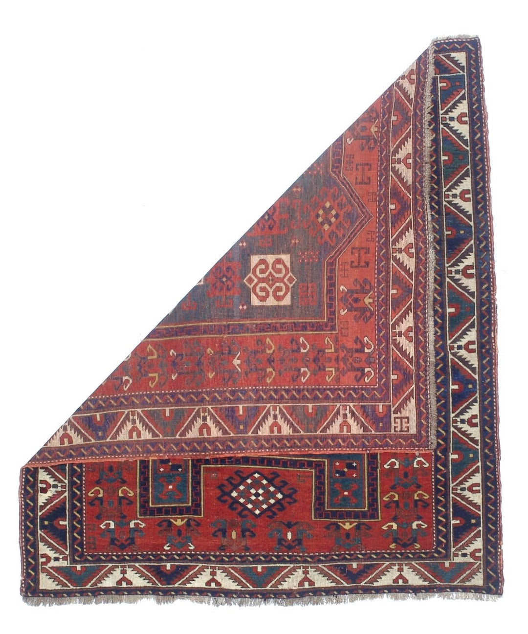 Antique Caucasian Fakhralou Kazak Rug 5’2” x 6’0"