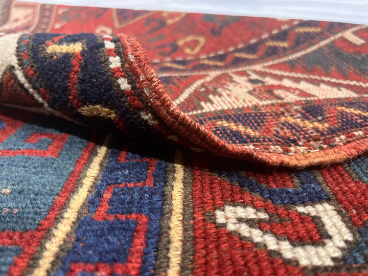 Antique Caucasian Fakhralou Kazak Rug 5’2” x 6’0"