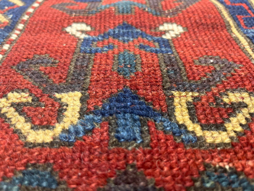 Antique Caucasian Fakhralou Kazak Rug 5’2” x 6’0"