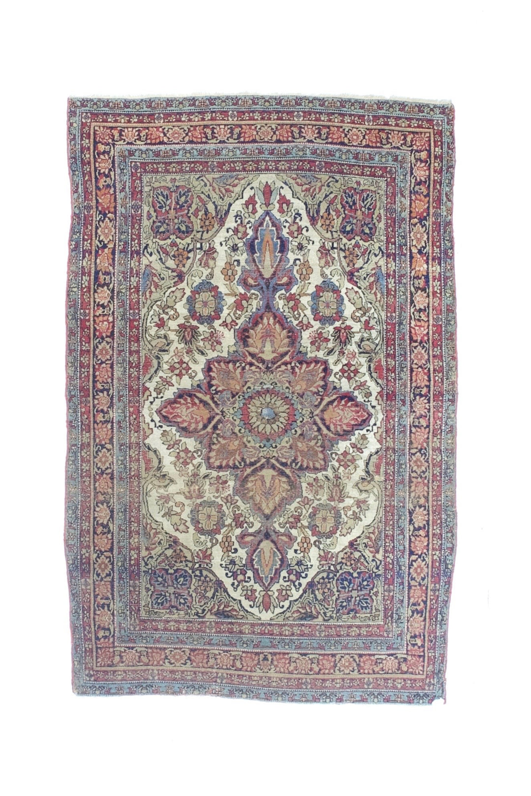 Antique Persian Lavar Kerman Rug 4'4" x 6’7"