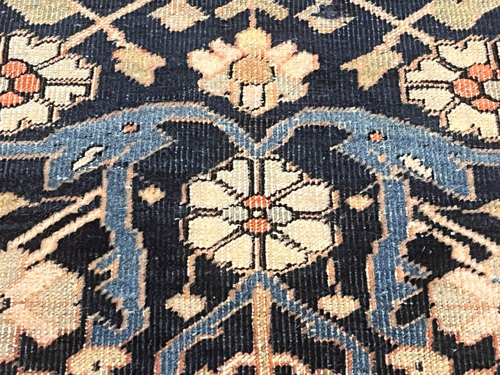 Antique Persian Mohtasham Kashan Rug 4’4" x 6’6"