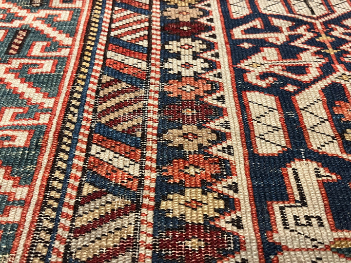 Fine Antique Shirvan Konagand Rug 3'9" x 4’7"