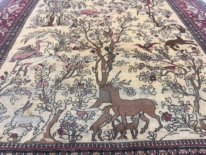 Fine Antique Persian Tehran 4’8" x 7’1"