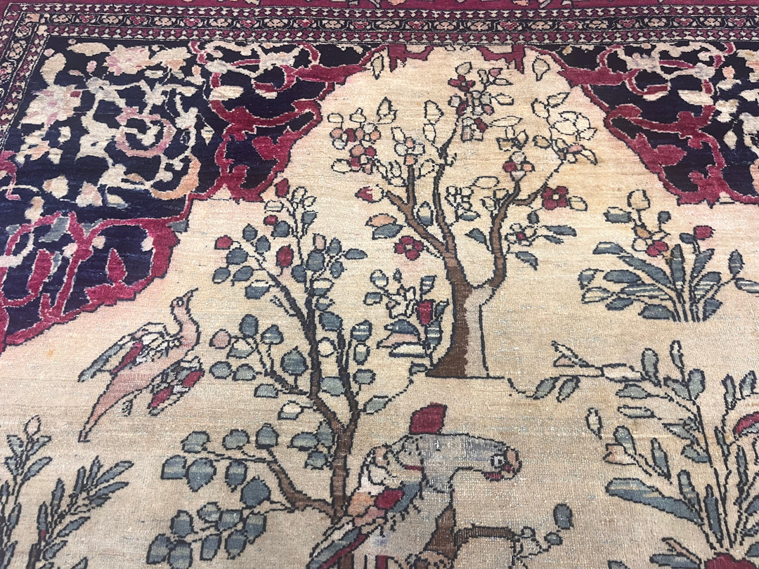 Fine Antique Persian Tehran 4’8" x 7’1"