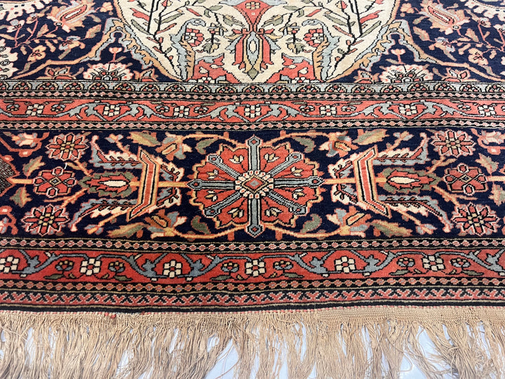 Antique Persian Mohtasham Kashan 4’3" x 6’7"