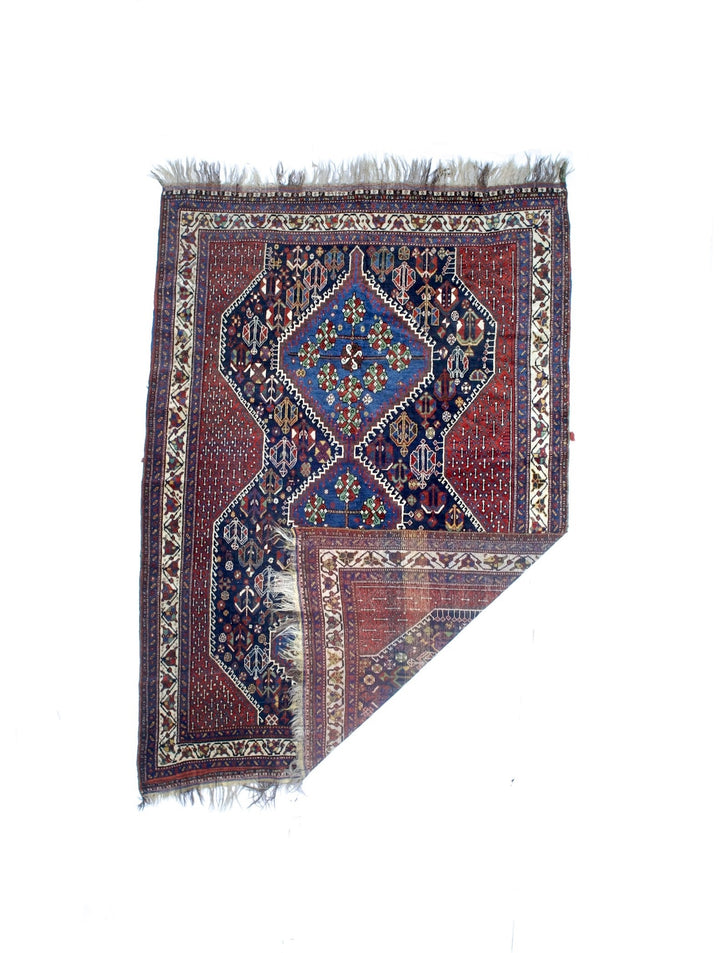 Fine Antique West Persian Tribal Khamseh 6'1" x 8’8”