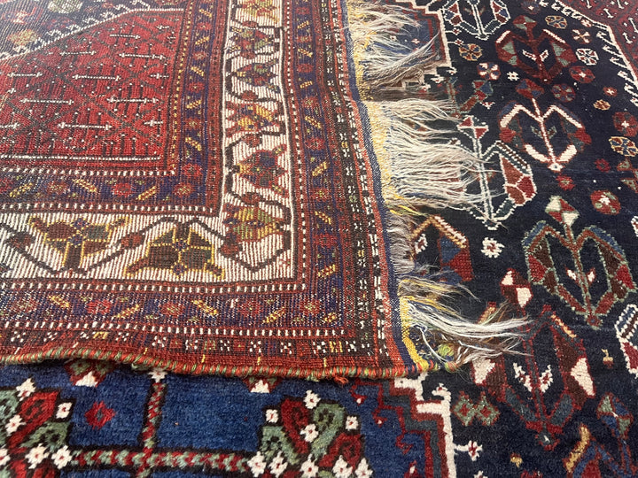 Fine Antique West Persian Tribal Khamseh 6'1" x 8’8”