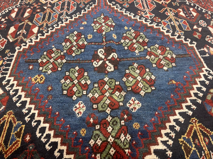 Fine Antique West Persian Tribal Khamseh 6'1" x 8’8”