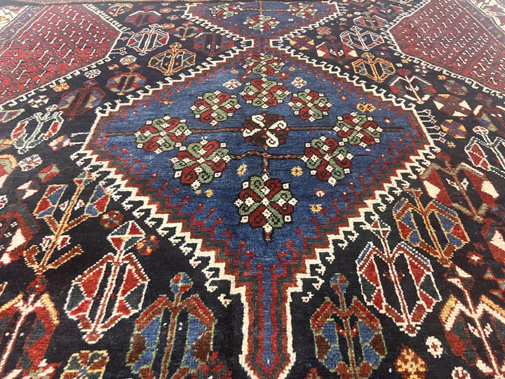 Fine Antique West Persian Tribal Khamseh 6'1" x 8’8”