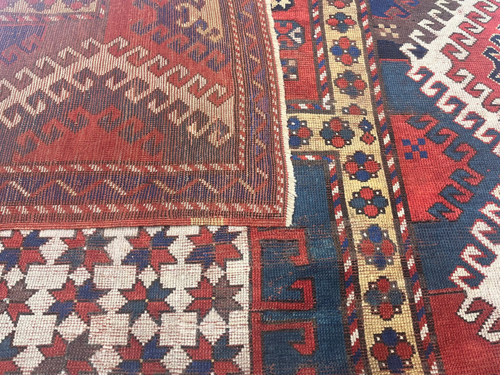 Fine Antique Borchelou Kazak 5'6" x 7’3”