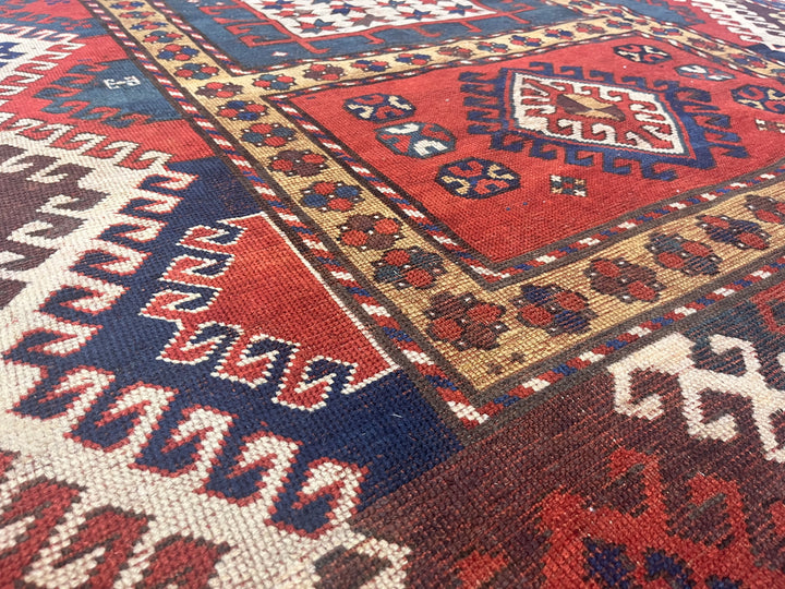 Fine Antique Borchelou Kazak 5'6" x 7’3”