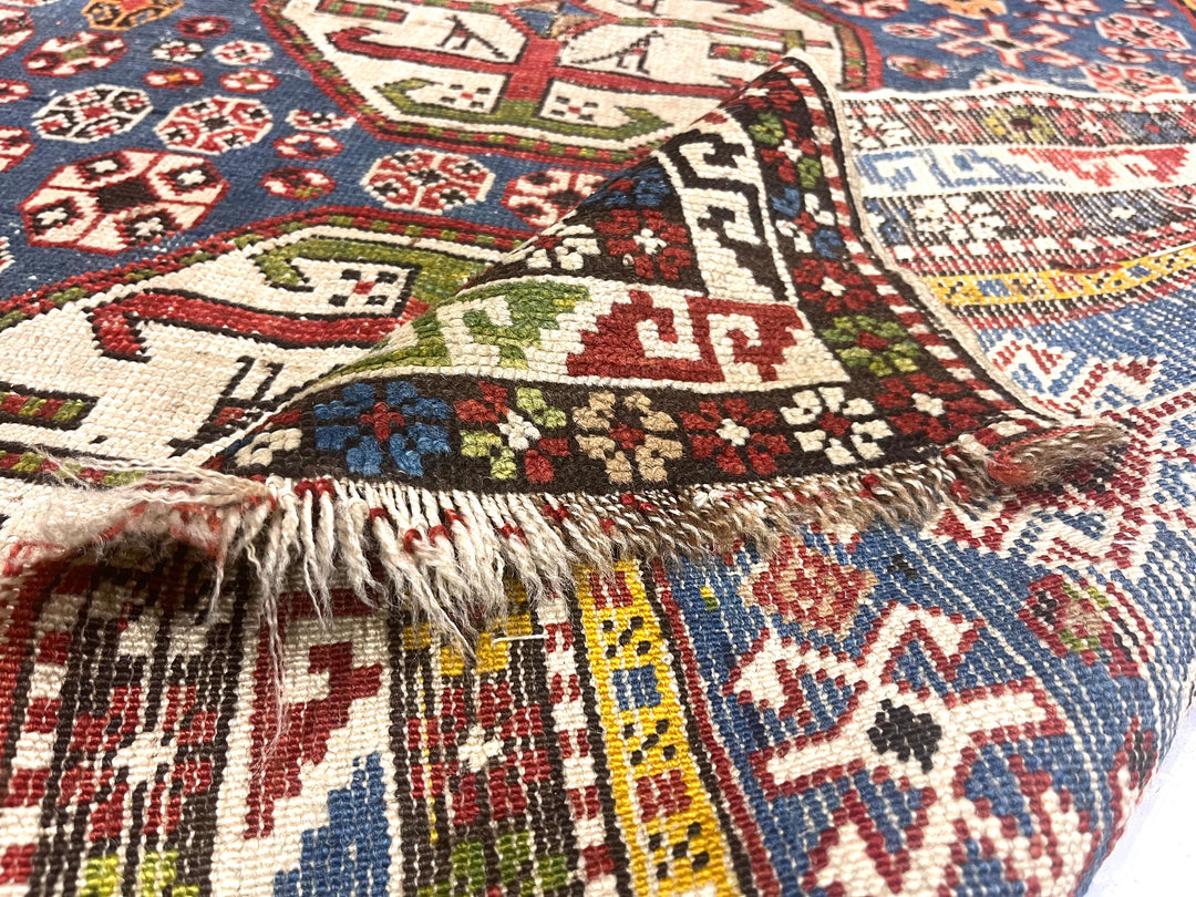 Antique Caucasian Shirvan 3'9" x 4’3"