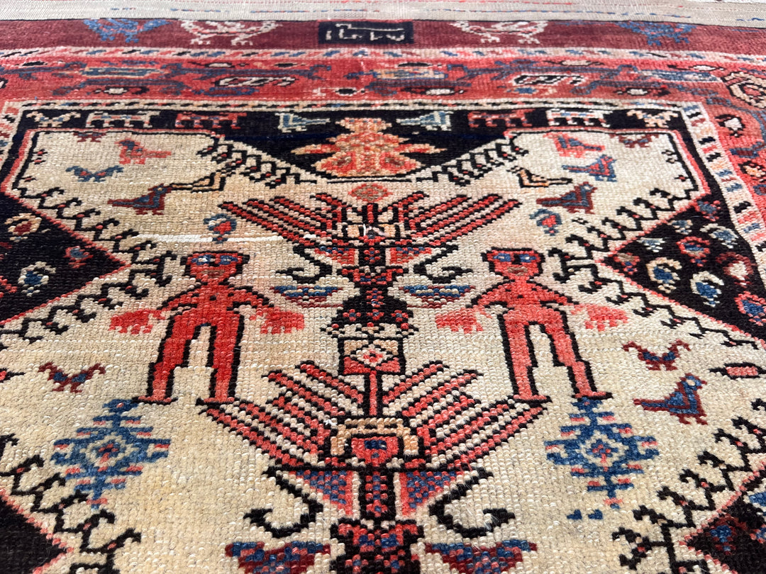 Antique NW Persian Short Runner 2'10" x 8’3”