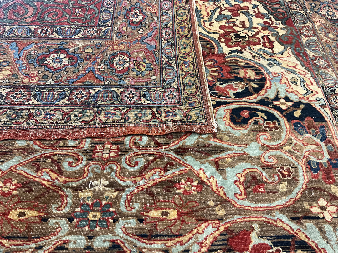 Antique Persian Lavar Kerman Rug 5'5" x 7’6”