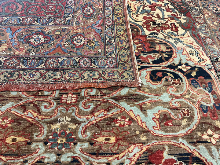 Antique Persian Lavar Kerman Rug 5'5" x 7’6”