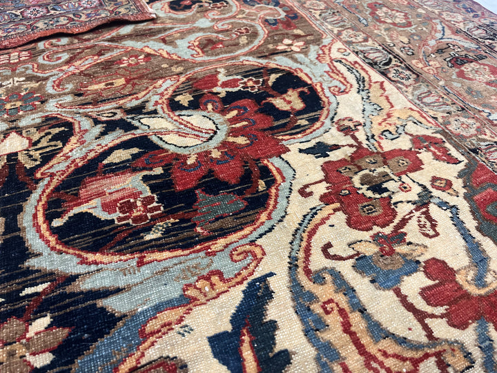 Antique Persian Lavar Kerman Rug 5'5" x 7’6”