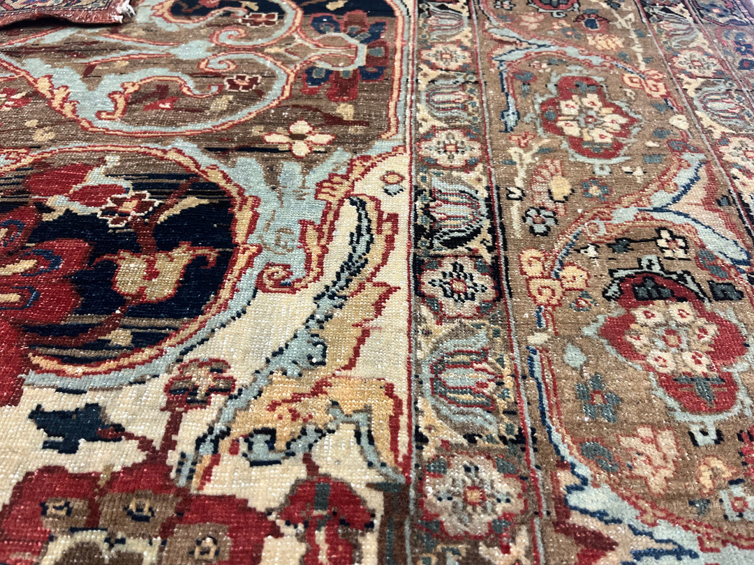 Antique Persian Lavar Kerman Rug 5'5" x 7’6”